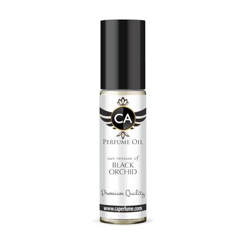 CA Perfume Impression of Black Orchid for Women Eau De Parfum Amber Floral Scent Long Lasting Perfumes for Women Travel Size TSA Ready for Day and Night Wear 0.33 Fl Oz 10ml