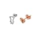 Imagen de Emporio Armani Pendientes de plata de ley bicolor para mujer