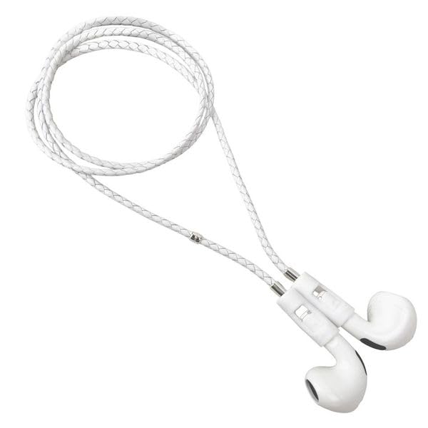 Tapper Lamb Leather Strap for AirPods & AirPods Pro (White/925 Silver)