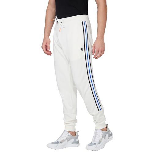 Image of Spykar Ankle Length Mid Rise Regular Fit Trackpant for Men