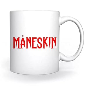 Maneskin Red Symbol Mok Wit Voor Koffie Thee Cappuccino Cacao Mug White Coffee Tea