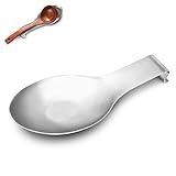 Spoon Rest Holder, ENLOY Stainless Steel Kitchen Spatula Ladle Holder for Cooking Home Decor, Heavy Duty, Dishwasher Safe