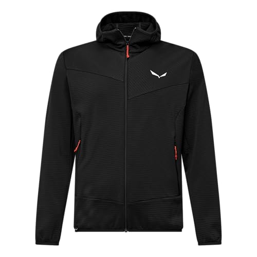 Caratteristiche pratiche come le tasche laterali con zip, i polsini elasticizzati e il cappuccio riscaldante fanno di questa giacca un capo versatile per ogni stagione.