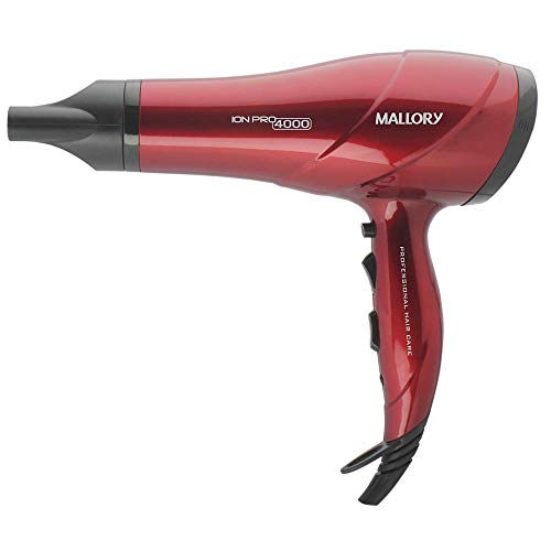 Secador de Cabelo Mallory Íon Pro 4000 Bivolt Vermelho