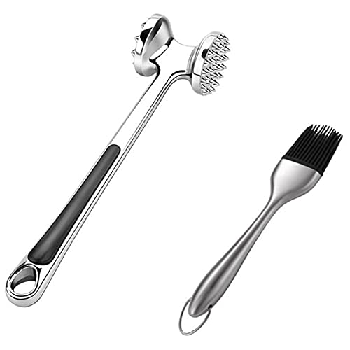 Wresetly Meat tenderizer Double-sided Meat Tenderizer, Meat Hammer, Schnitzel Tenderizer, Meat Tenderizer, Dishwasher Safe