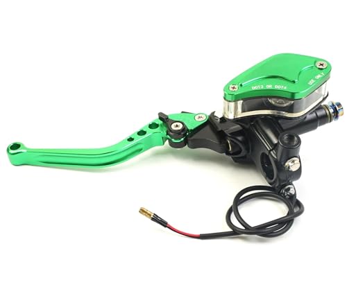 Maître-Cylindre de Frein Moto 22mm Vert Gauche pour Yamaha MXS125
