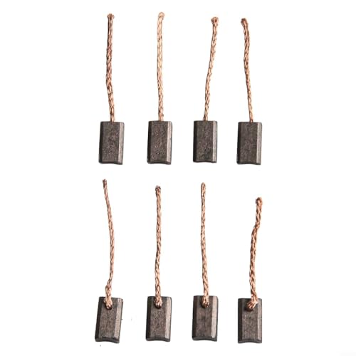 8Pack Carbon Brush 6X6x10mm For Blower Motor Fan Motor Windshield Wiper Motor Casement Lift Motor Automotive Power Tool Replacement