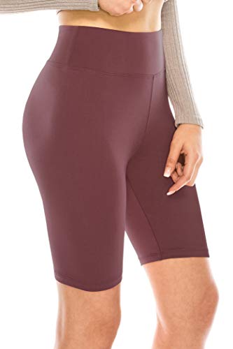 Image of ALWAYS Women's High Waist Bike Shorts - Athletic Workout Tummy Control Stretch Running Yoga Pants
