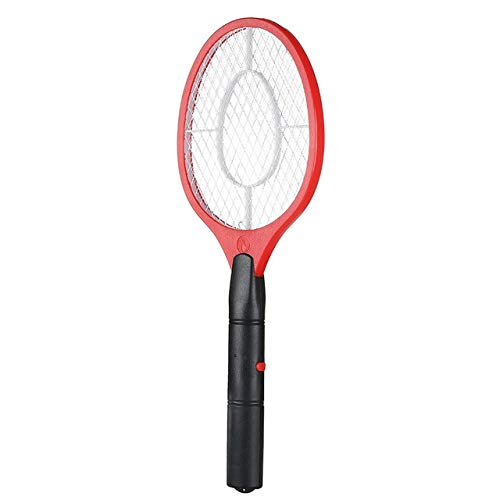 Electric Mosquito Swatter Anti Mosquito Fly Repellent Bug Insect Repeller Reject Killers Pest Reject Racket Trap Home Tool : Red