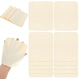 15 Pieces Chamois Cloth, Artist Chamois Leather, Pre Cut Cloth Soft Leather Pottery Tool Small Ceramic Craft Supplies for Pot Rim Smoothing Pottery