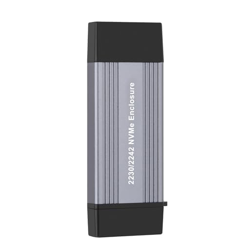 NVME Case Enclosure M.2 2230 2242 PCIE NVMe Hard Drive Box USB3.1 TypeC 10Gbps Fast Data Backup e trasferimento Espandi lo spazio di archiviazione