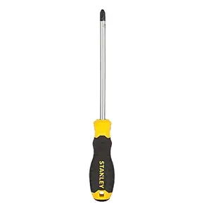 STANLEY STMT60814-8 Cushion Grip Screwdriver Phillips-PH3x150mm (Yellow and Black)