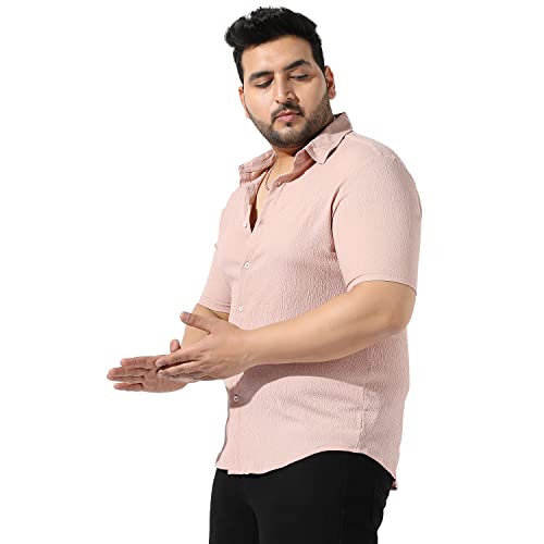 Image of Instafab Plus Men's Button Up Regular Fit Shirt for Casual Wear Modern Clothing Shirt Crafted with Regular Sleeve, Comfort Fit & High-Performance for Everyday Wear