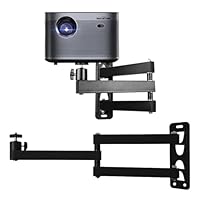 Chingcoo Beamer Halterung Wand, Projektor Wandhalterung 360° Drehbar Universal Beamerhalterung, Metal Wandhalterung Beamer mit 1/4 Zoll Schraubschnittstelle Projektor Ständer