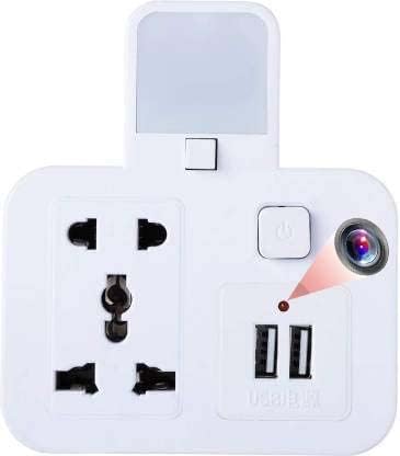 MatLogix 4K HD spy Camera Wi-Fi Enabled Live Socket Camera with Night lamp led | Watch Live 24 Hrs-image-2
