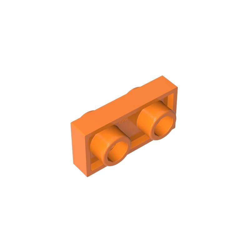 GDS-1581 1x2 Double Sided Board 50PCS Compatible with Lego Toy DIY Parts and MOC Components for Major Brick Brands Color:Orange