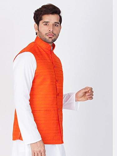 Elina fashion Men's Indian Nehru Jacket || Designer Bandhgala Jodhpuri Sleeve Less ONLY Waistcoat2