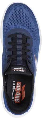 Skechers - Mens Go Walk Anywhere - Worldwide Slip On Shoes, Color Blue, Size: 8 XW US2