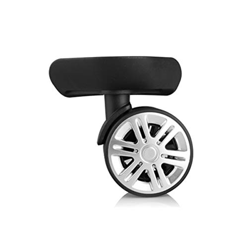 Trunk Wheels,Luggage Wheels Replacement, 360 Degree Swivel Luggage Mute Wheel Suitcase Replacement Repair Wheels Parts Spinner (W059#)(Black)4