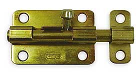 Barrel Slide Bolt, Yellow Zinc, 5 in. L