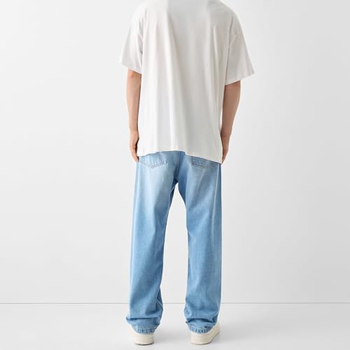 Men's Classic Regular Fit Jeans Vintage Straight Wide Leg Denim Pants with Pockets Baggy Jeans Trousers Streetwear4