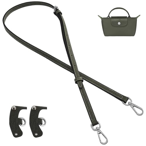 jiesinlov Leather Purse Straps Replacement Crossbody Shoulder Strap Green 0.47 (jv023)