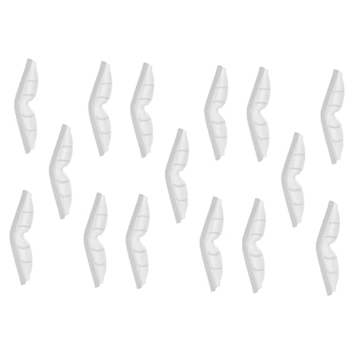 IWOWHERO 15個 曇り止め めがね ノーズ ストリップ ノーズストリップ のノーズストリップ 食品等級 眼鏡 ノーズパッド 付属品 シリカゲル 白い