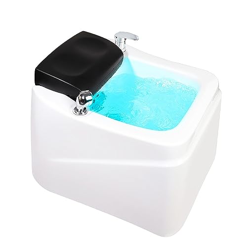 Lavabo de pies con masaje acrílico y luz colorida