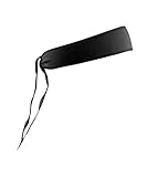 AERO|TECH|DESIGNS | Rush Headband | Moisture Wicking Tie Sweatband | Unisex Adult | One Size | Black