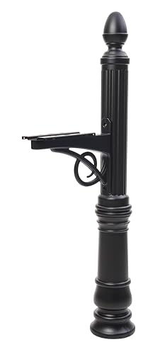Architectural Mailboxes Victorian Plastic Mailbox Post, Compatibility Code A, B, VP000BAM, Black