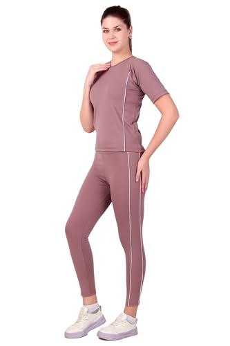 Image of Benzos Women's Body Fitted Gym Running Sports Track Suit | Regular Casual Fit | Track Suit for Girls & Women | Fabric - Polyester Blend