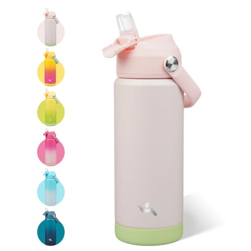 Image of Konokyo 18 oz Insulated Stainless Steel Sports Water Bottle with Straw Lid