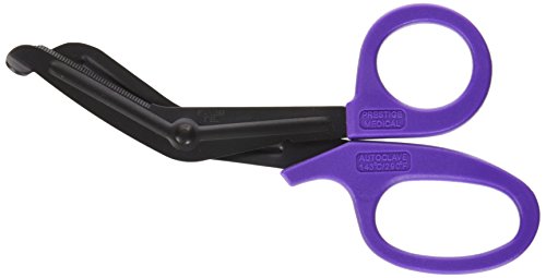Prestige Medical 607 Fluoride Coated Scissor, Purple, 7.5 Inch