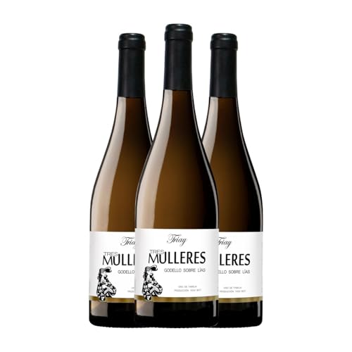 Triay Tres Mulleres Sobre Lías Treixadura Monterrei 75 cl Vino blanco (Caja de 3 Botellas de 75 cl)