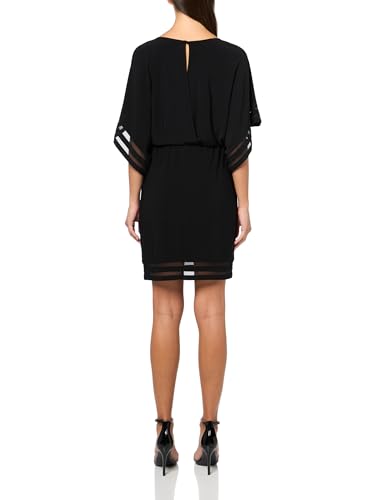 Jessica Howard Women's Elbow Sleeve Boat Neck Blouson Mini Dress2