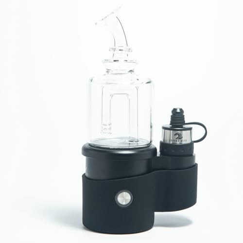 Image of Dragon Gear Core 2.2 Electric Concentrate Vaporizer Rig (Black) – Portable E-Rig with V5 3D Quartz Atomizer, Adjustable Heat Settings, Long-Lasting Battery & Carrying Case