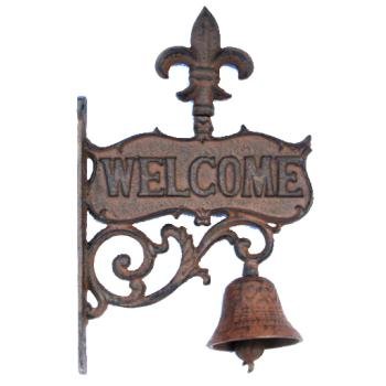 Fleur-de-lis Cast Iron Bell