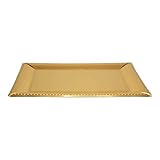 Paper Decorative Serving Trays - 16.25'x12' | Gold | Pack of 2