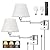 TRLIFE Wall Sconces Plug in, Remote Control Dimmable Wall Sconce and Adjustable Color Temperature 2700K-6500K, Swing Arm Wall Lights with Plug in Cord, 9.4" Medium White Fabric Shade(2 Pack, 2 Bulbs)