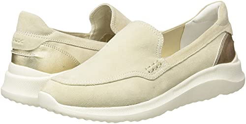Geox Donna D Diodiana a Sneakers, Beige/Oro