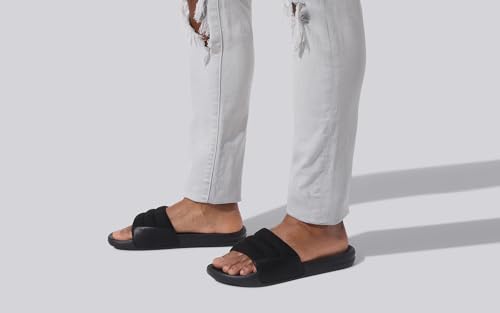 Image of Neeman's Squooshy Slides for Men | Cushioned & Comfortable Flip Flops for Men | Everyday Comfort, Flexible and Breathable | White /Red UK12