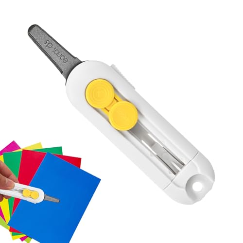 Coupe-boîte rétractable - Petit couteau à utilitaire de mini portable avec verrouillage de sécurité, ouvre-magnétique | Coupe-boîte rétractable pour les packages d'ouverture des cartons, outil