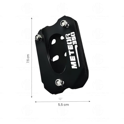 Image of Metal Side Stand Extender for Meteor 350 | Heavy Duty Parking Support and Stability Enhancer, Durable Corrosion-Resistant Metal, Easy Installation
