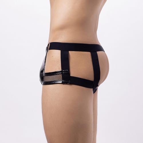 Lingerie for Men Silk Mens T Shaped Pants Leather Double Open Cut Underwear Color Lingerie for Men3