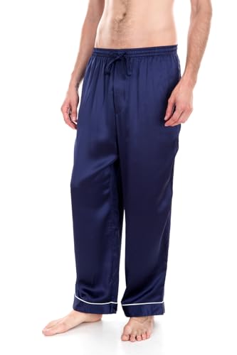 Men's Luxury Silk Sleepwear 100% Mulberry Silk Pajamas Pants