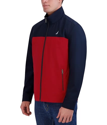 Nautica Men's Lightweight Windbreaker Jacket-Water-Resistant, Ideal for Golf, Hiking, Boating Adventures & Casual Wear - Image 3