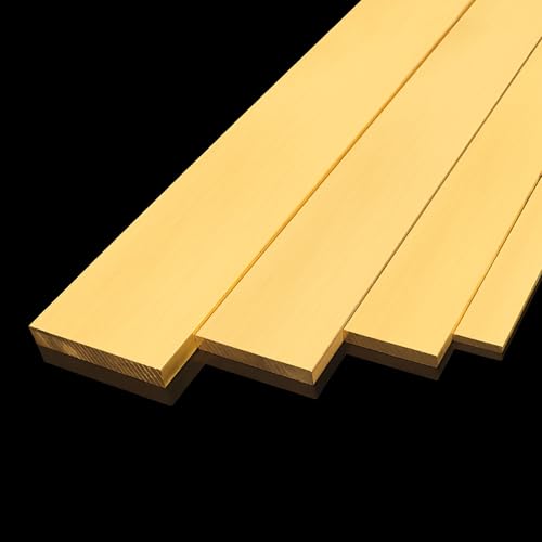 COYOUCO Brass Flat Bar, 2-4 Mm Thick 500 Mm Length Brass Plates, Brass Metal Mill Stock for Knife Making, DIY Craft,2mm*30mm*500mm