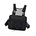 UGPLM Chest Rig Bag Chest Backpack Backpack Cycling Breathable Vest Front Pack Pouch Shoulder Bag for Travel Outdoor Workout, Black