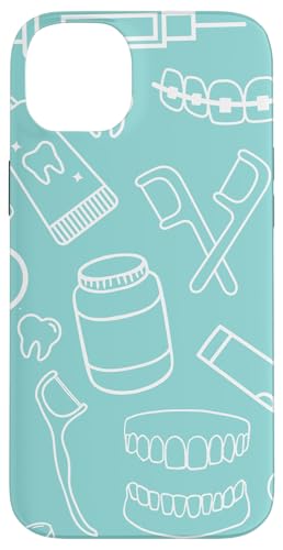 Dental Nurse Doodles Women Dentist Dentistry Students Hülle für iPhone 14 Plus