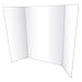 Eco Brites Two Cool Tri-Fold Poster Board, 36 X 48, White/White, 6/Carton
